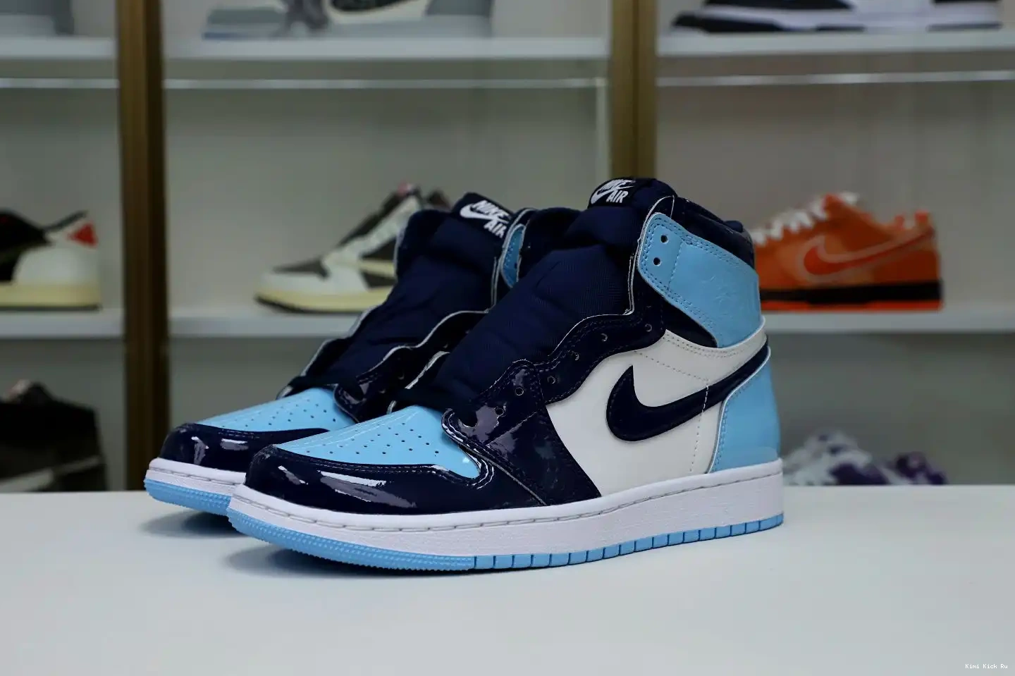 RETRO HIGH Kimikick JORDAN OG CHILL' AIR 1 'BLUE WMNS 0414